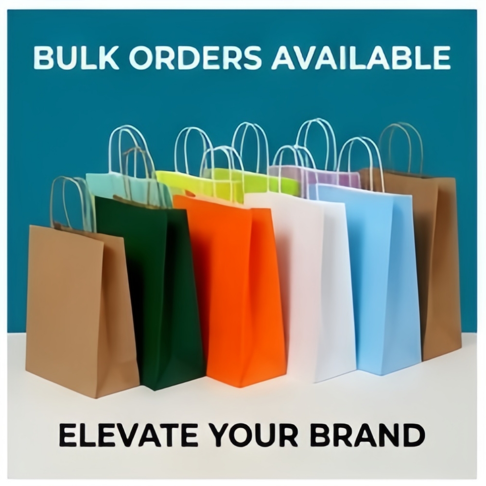 Wedding/Event Supply Store - Aanpasbare kraftpapierzakken met handvatten, cadeauverpakkingszakken voor