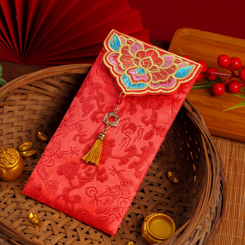 Wedding Envelopes - 1 stuks traditionele Chinese geborduurde rode
