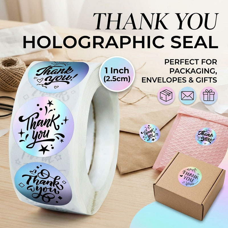 Wedding Envelopes - Laser Bedankstickers Holografische Zelfklevende Zegellabels voor