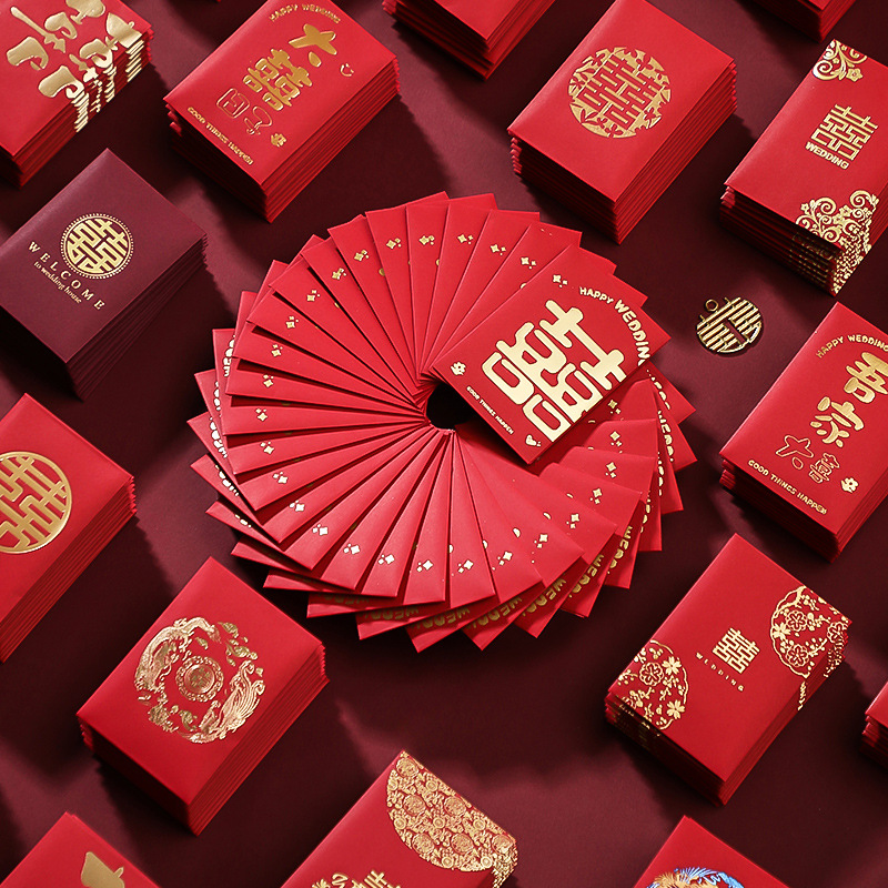 Wedding Envelopes - 50 Stuks Chinees Nieuwjaar Rode Enveloppen