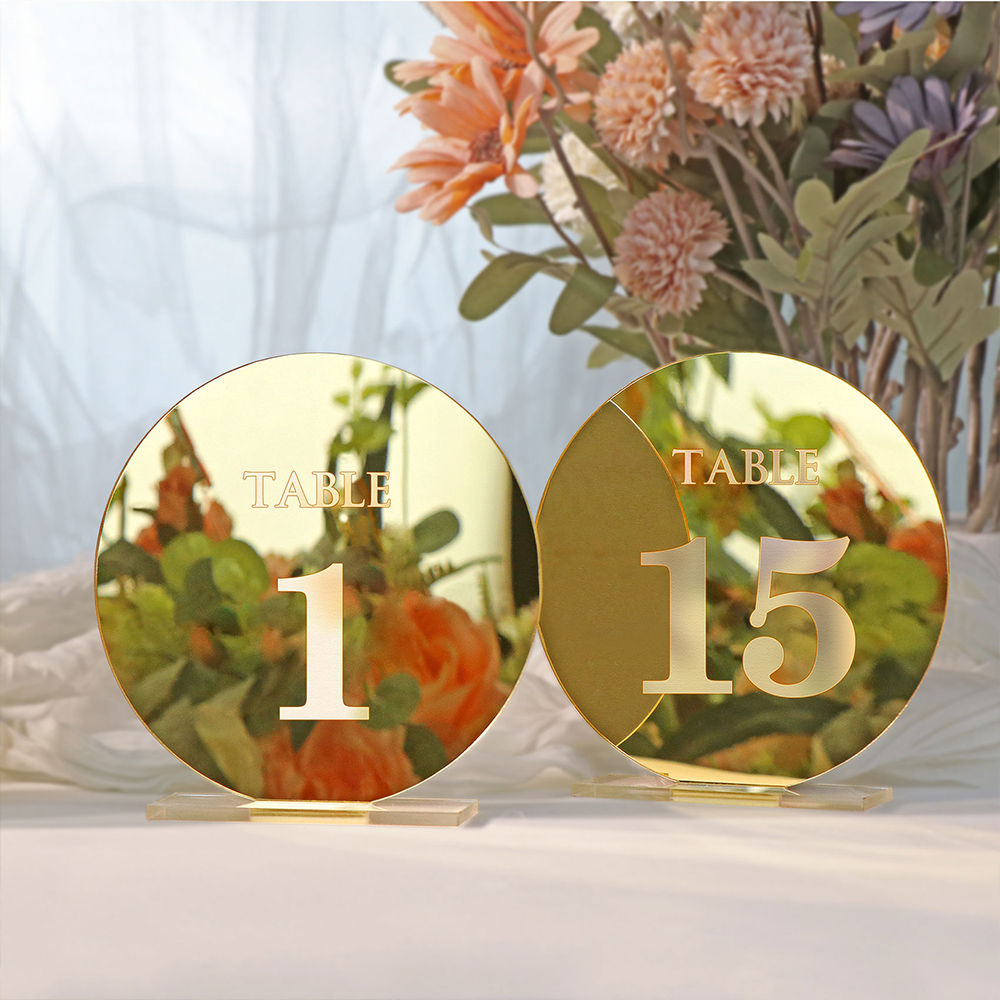 Acryl Trouwtafel Nummerbord Vo - Table Number Gold recensie en prijs