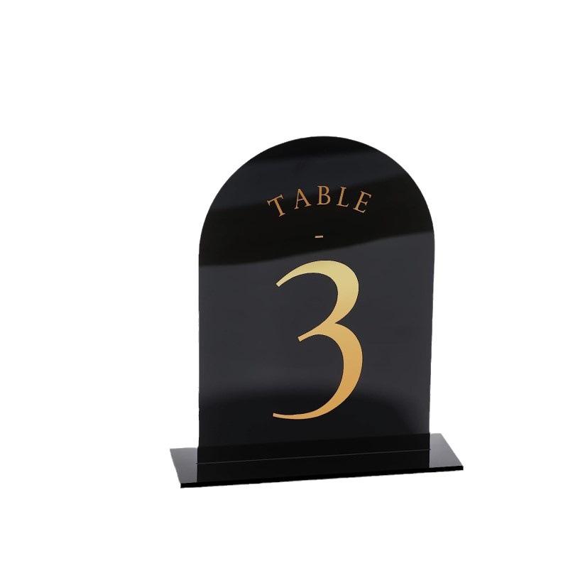 Gebogen Acryl Tafelnummers Bru - Table Number Gold recensie en prijs