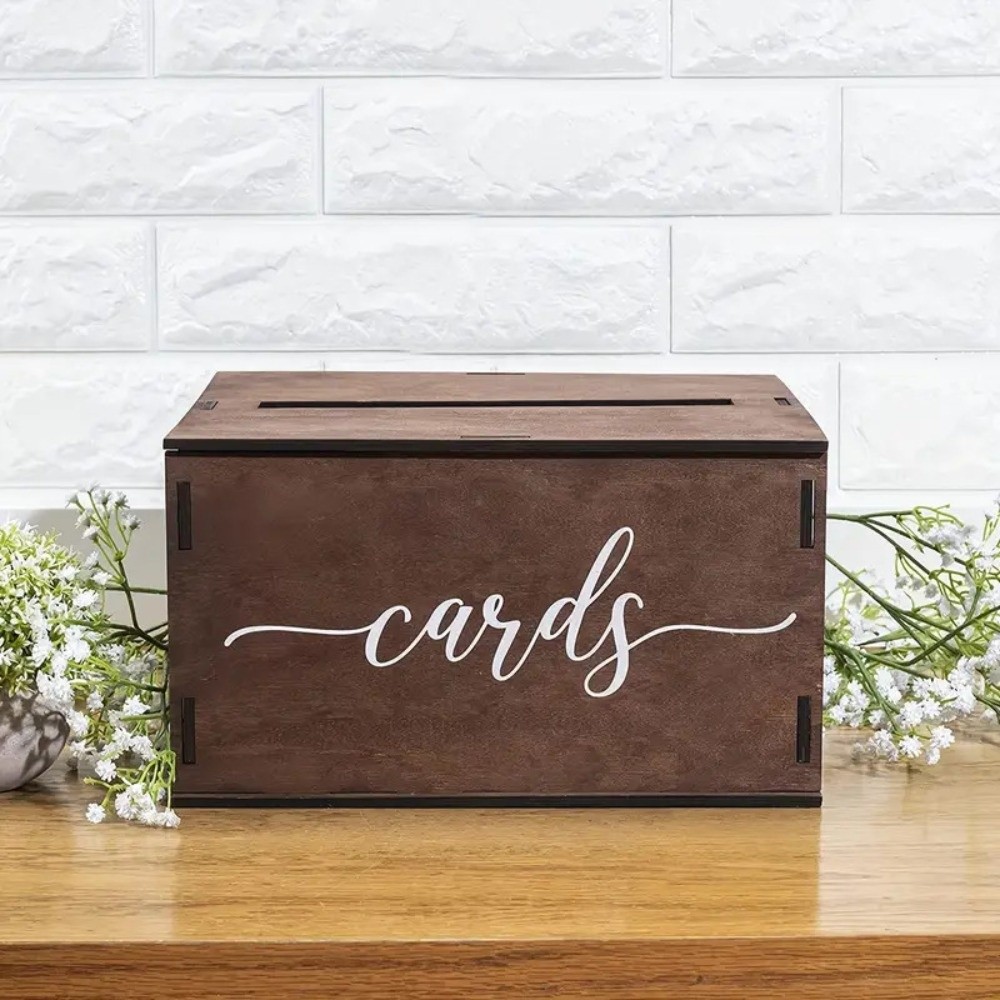 Nieuwe houten trouwkaartendoos - Wedding Card Box recensie en prijs
