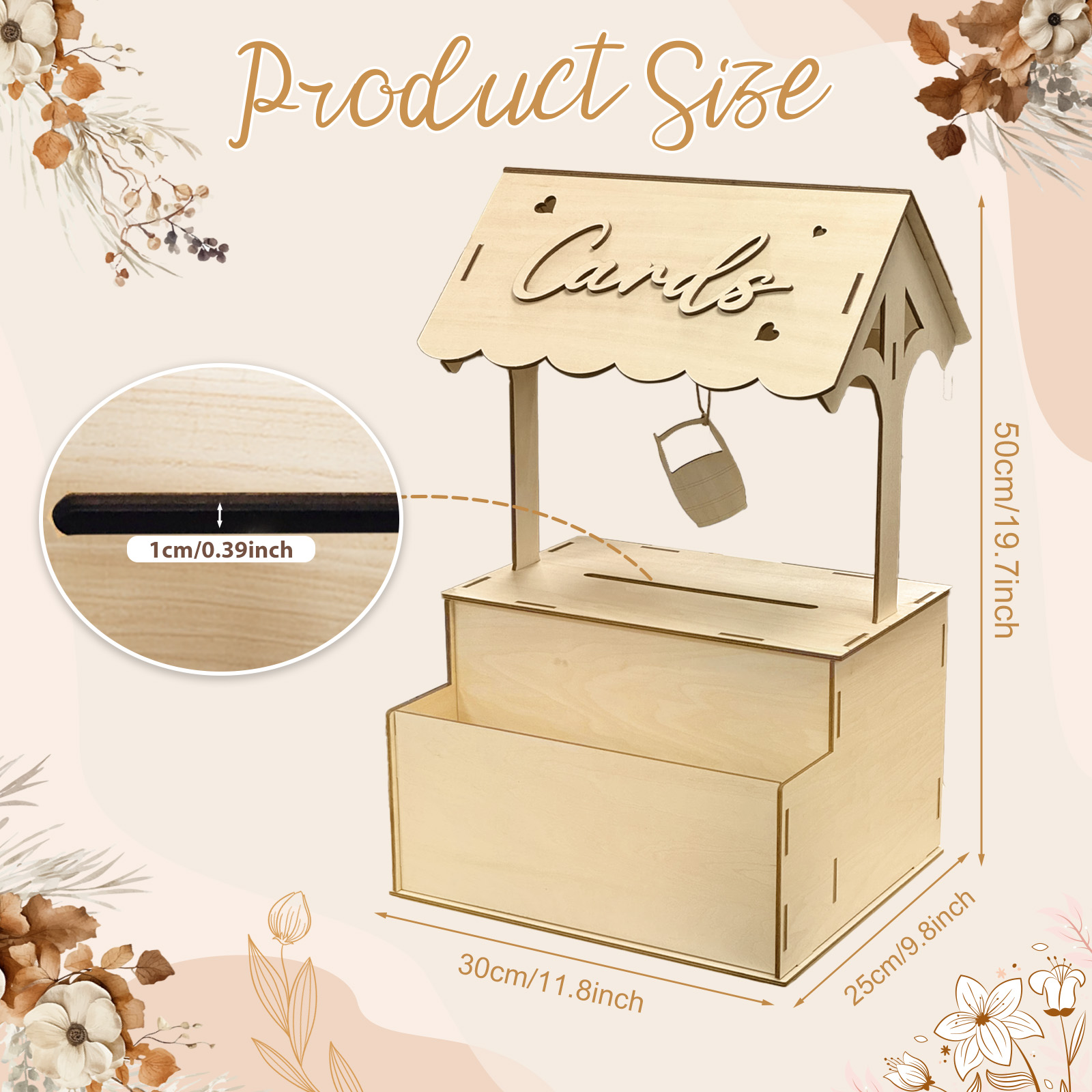 OurWarm Bloemengroef Wensput K - Wedding Card Box recensie en prijs